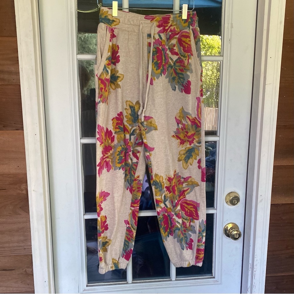 Anthropologie SaturdaySunday KnitFloral Joggers. Small - Picture 2 of 6